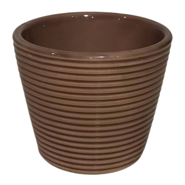 Imagem do produto VASO CACHEPOT 12CM S/PE QD MARROM