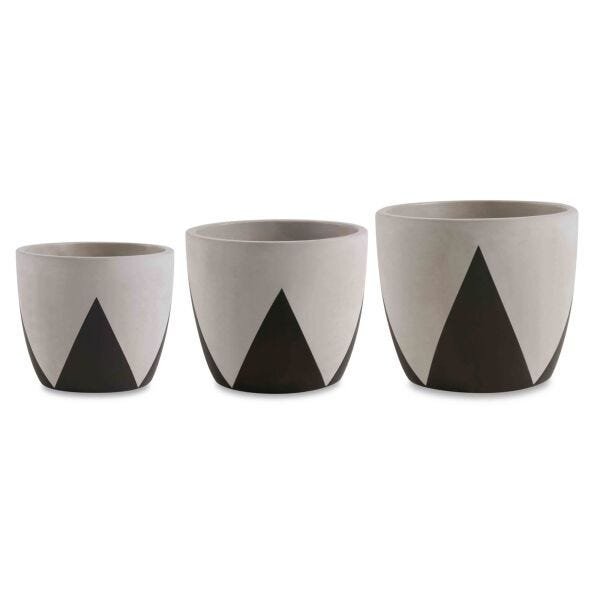 Imagem do produto VASO DE CONCRETO PRETO 36CM