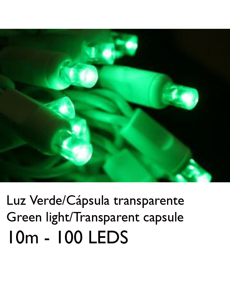 Imagem do produto GUIRLANDA 100 LAMP VERDE LED
