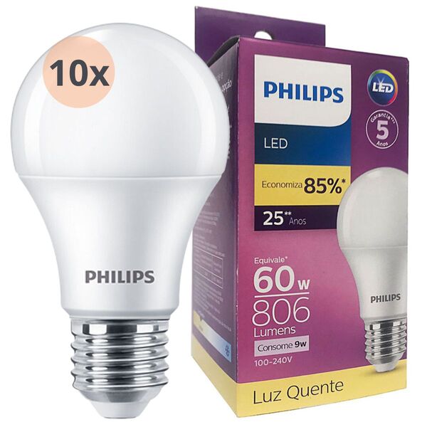 Imagem do produto LAMPADA LED BULBO 6W AMARELA PHILIPS