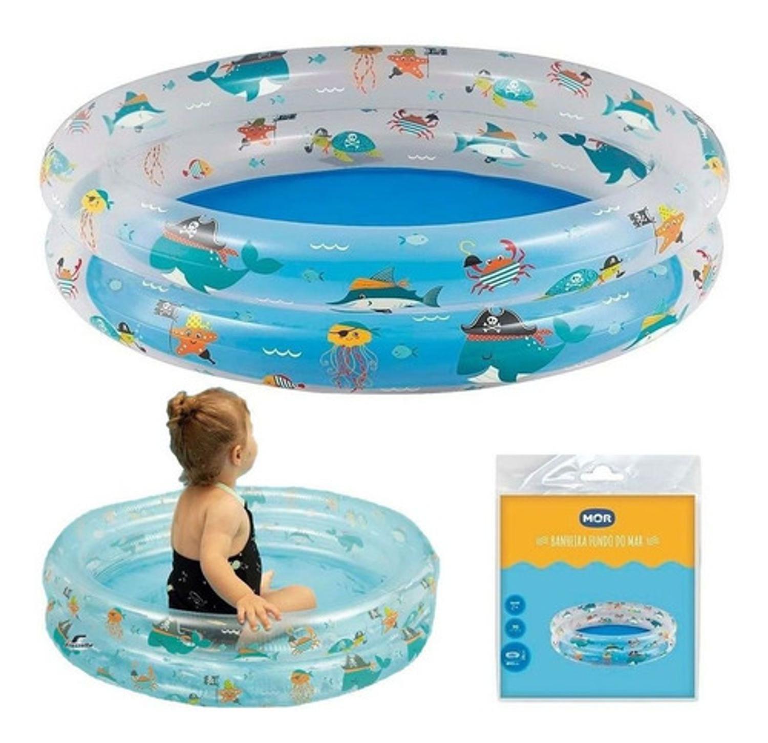Imagem do produto BANHEIRA INFLAVEL FUNDO MAR 91X25CM 110L MOR