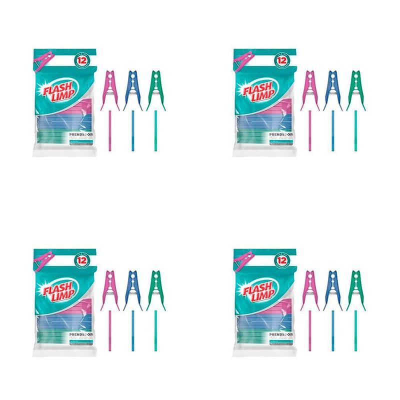 Imagem do produto PRENDEDOR BAILARINA 12PC LAV6865 FLASH LIMP