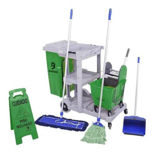 Imagem do produto KIT COMPLETO P/LIMPEZA AZUL BRALIMPIA