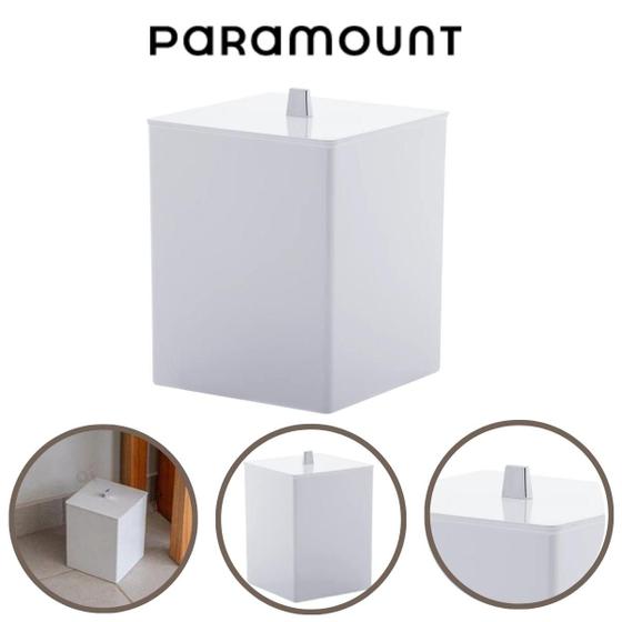 Imagem do produto LIXEIRA QUADRADA CREME QUADRATTA PARAMOUNT