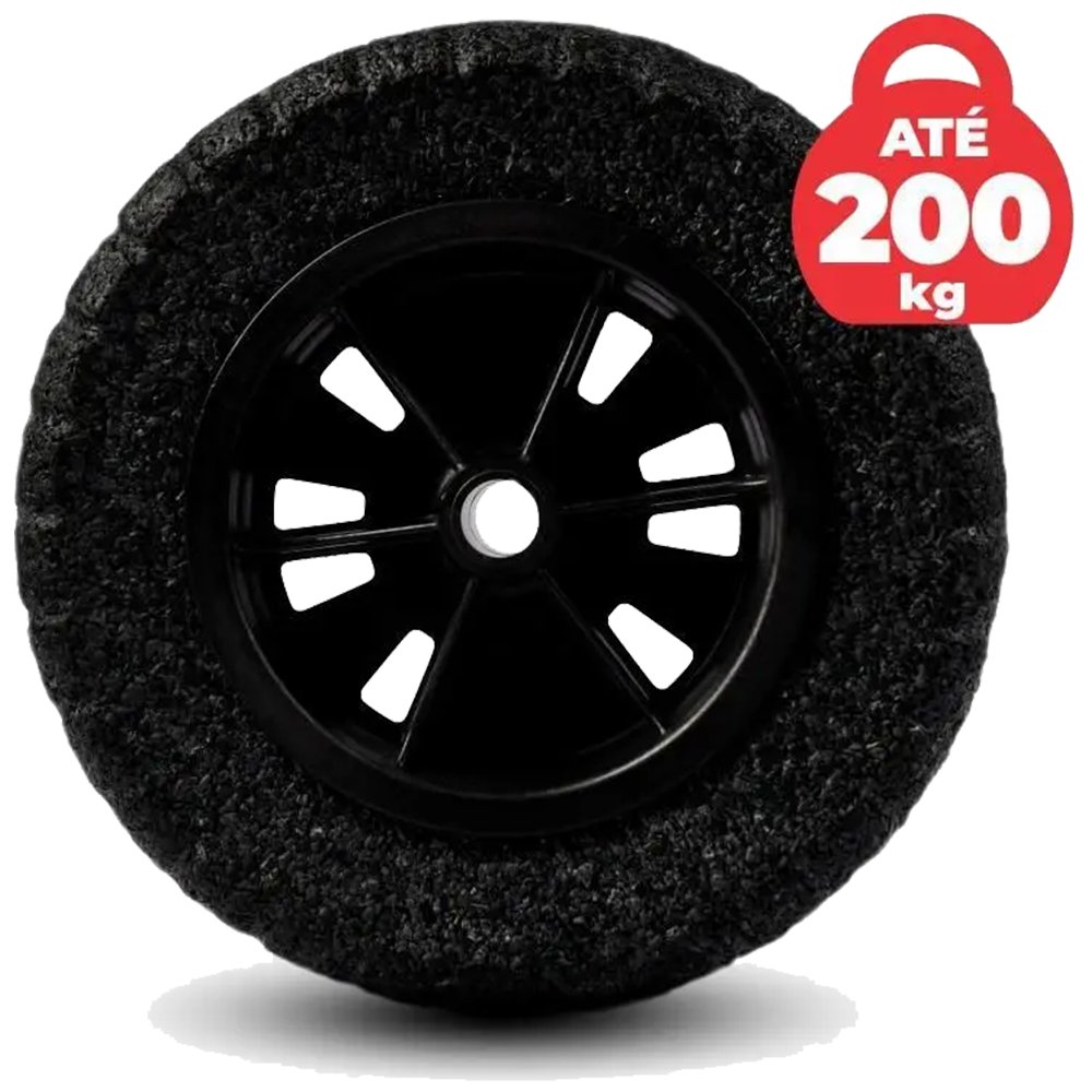 Imagem do produto RODA PNEU MACICO BORRACHA 3.50 12MM FORCE