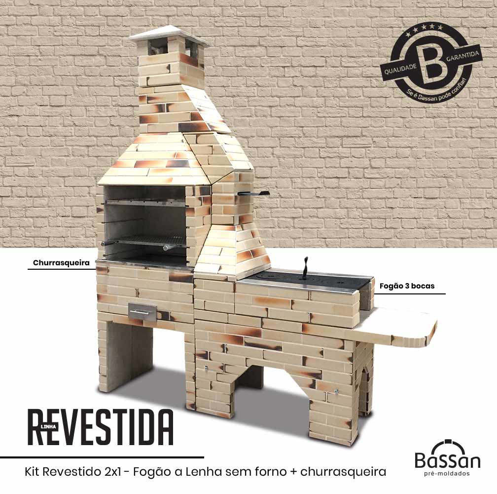 Imagem do produto CHURRASQUEIRA REVESTIDA PEQUENA CHAMAX