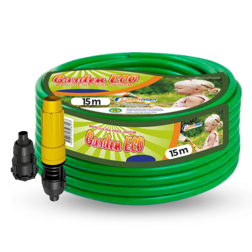 Imagem do produto MANGUEIRA JARDIM OPACA 15M VERDE PLASTMAN