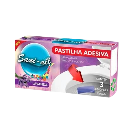 Imagem do produto PASTILHA ADESIVA LAVANDA C/3 SANILUX
