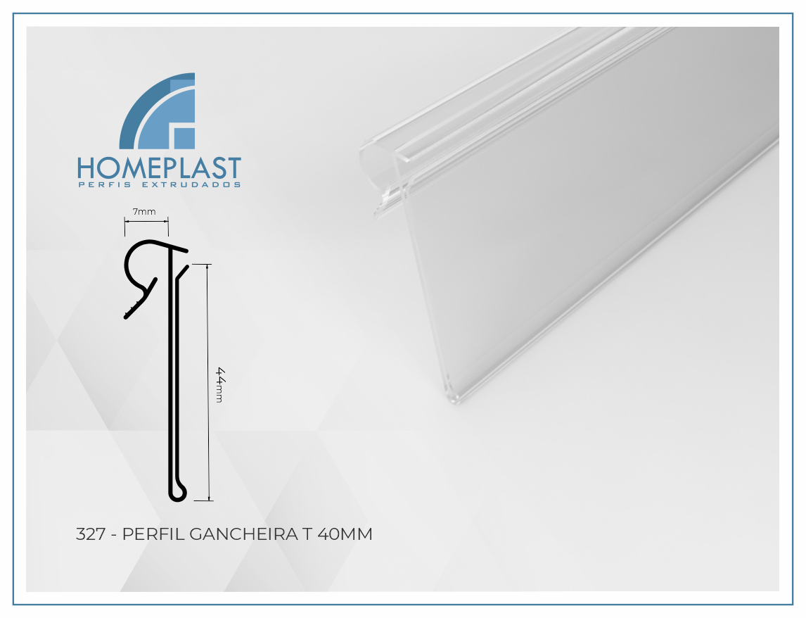 Imagem do produto PERFIL PARA ENCAIXE ETIQUETAS 40X60