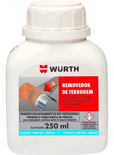 Imagem do produto REMOVEDOR DE FERRUGEM W-MAX 250 ML WURTH