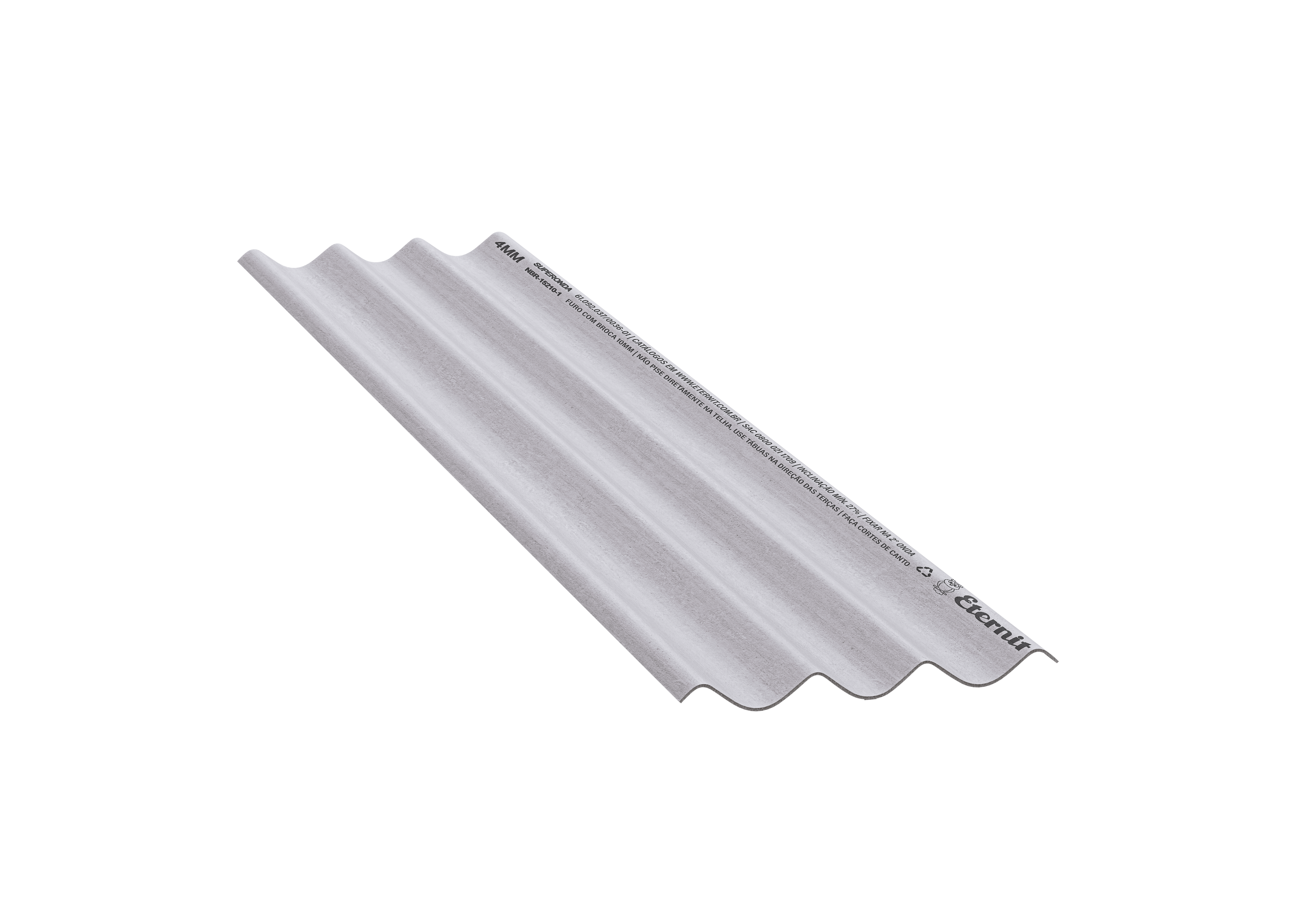 Imagem do produto TELHA ETERNIT 2,13 X 0,50 X 5MM