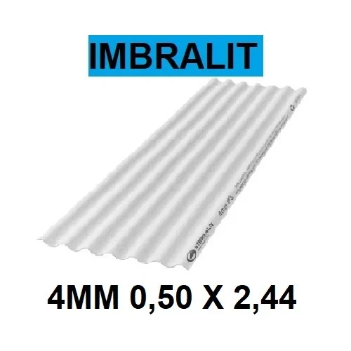 Imagem do produto TELHA FIBROCI 2,44X0,50 4 MM IMBRALIT