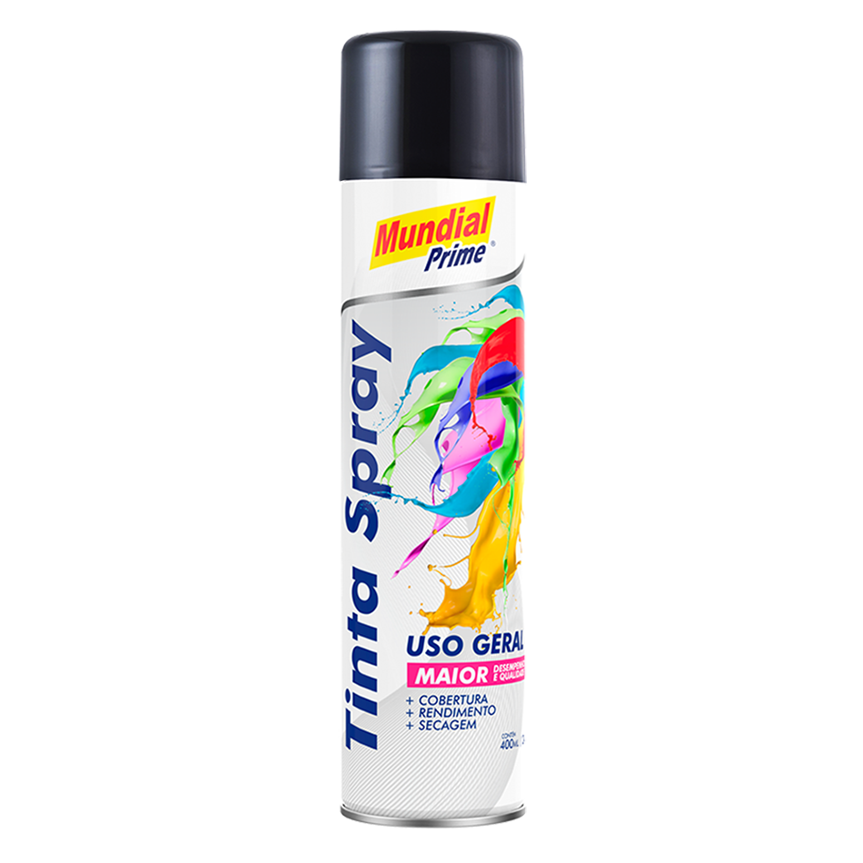 Imagem do produto TINTA SPRAY EXTRALUX 400ML PRETO BRILHANTE