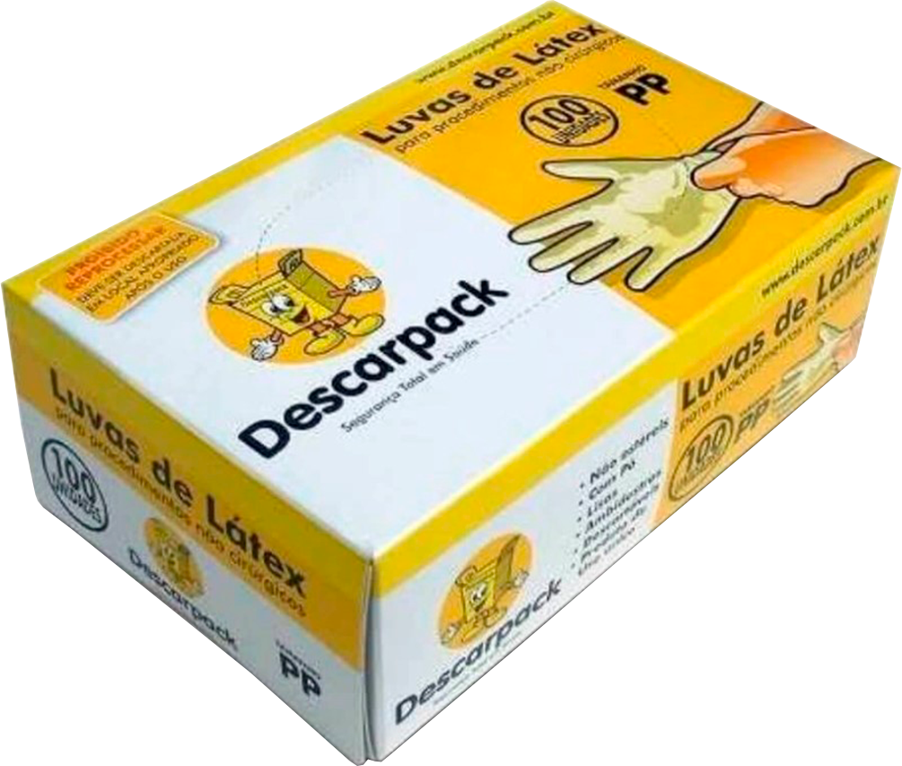 Imagem do produto LUVA LATEX AMARELA G DESCARPACK