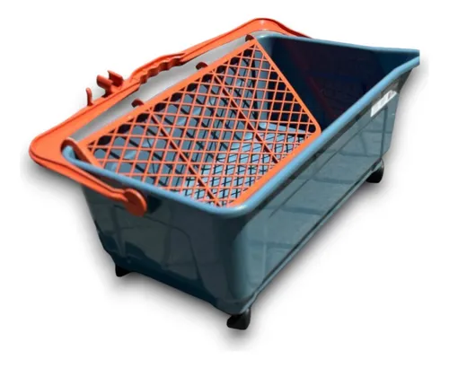 Imagem do produto CACAMBA P/ PINTURA C/ RODAS 25L CINZA COMPEL