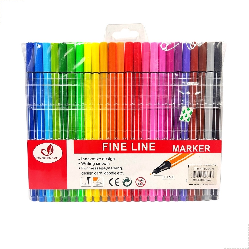 Imagem do produto KIT CANETA PONTA FINA C/06 CORES AT BRASIL