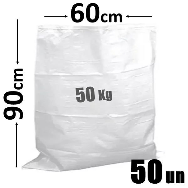 Imagem do produto SACO DE RAFIA C/3 UND 60X90CM 55L COMPEL