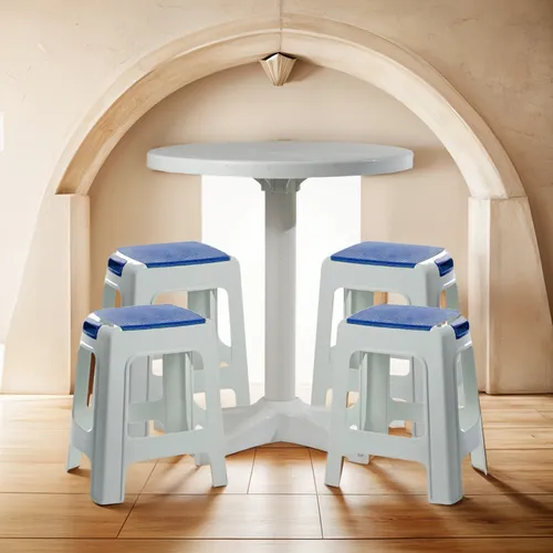 Imagem do produto BANQUETA MIRAMAR 1613 BR/PT PLASTEX