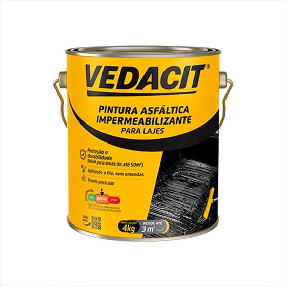 Imagem do produto MASSA ASFALTICA IMPERM 3,9 KG VEDACIT