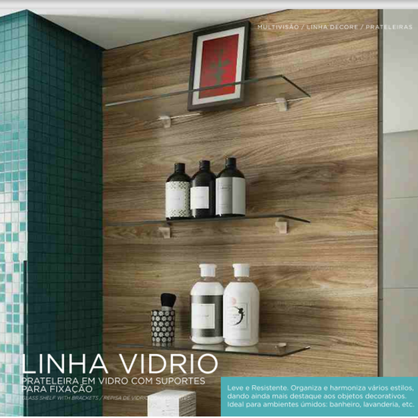 Imagem do produto PRATELEIRA RETANGULAR 20X30 INCOLOR SUPER VIDROS