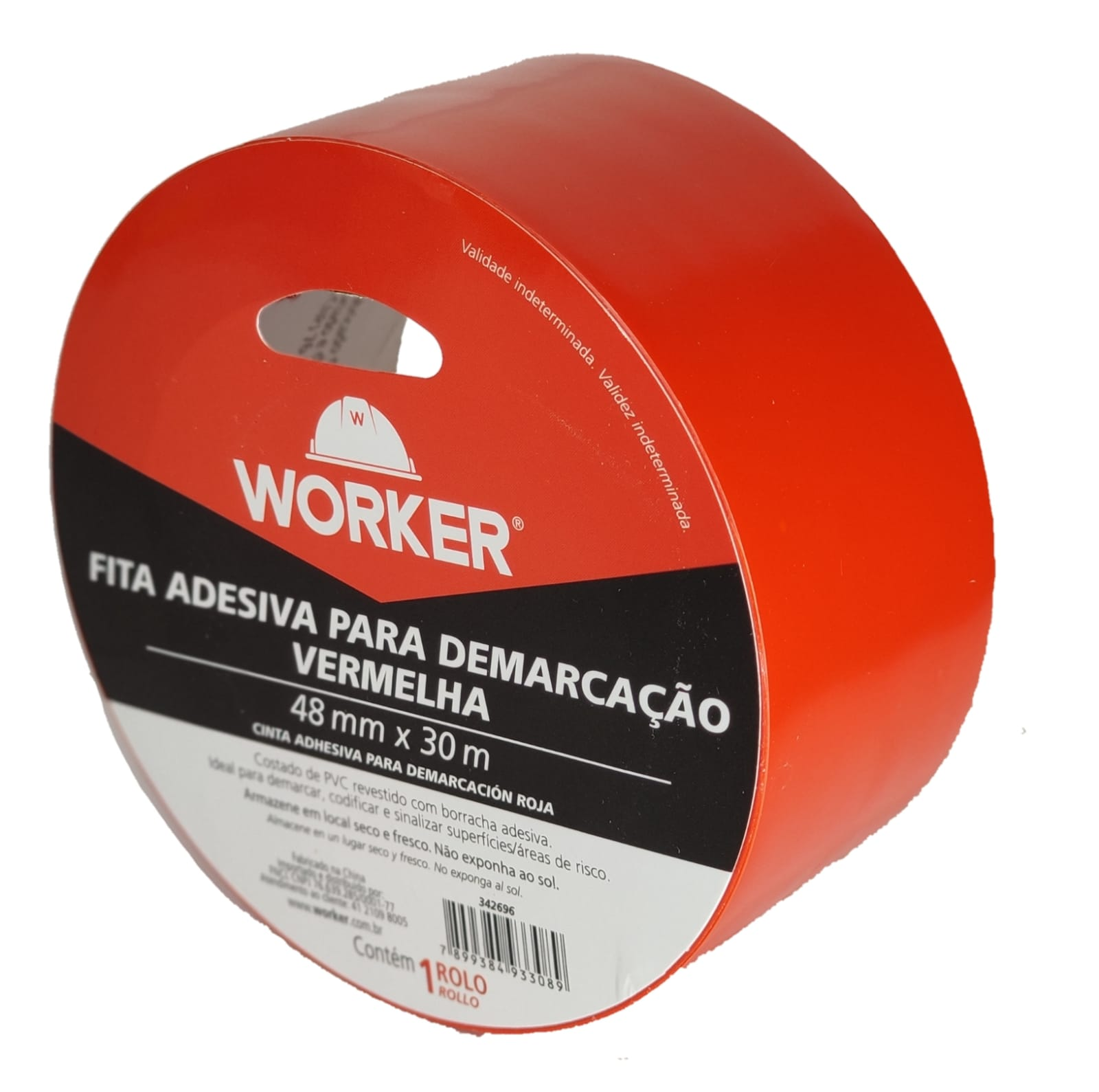 Imagem do produto FITA DEMARCACAO 48MMX30M VERMELHA WORKER