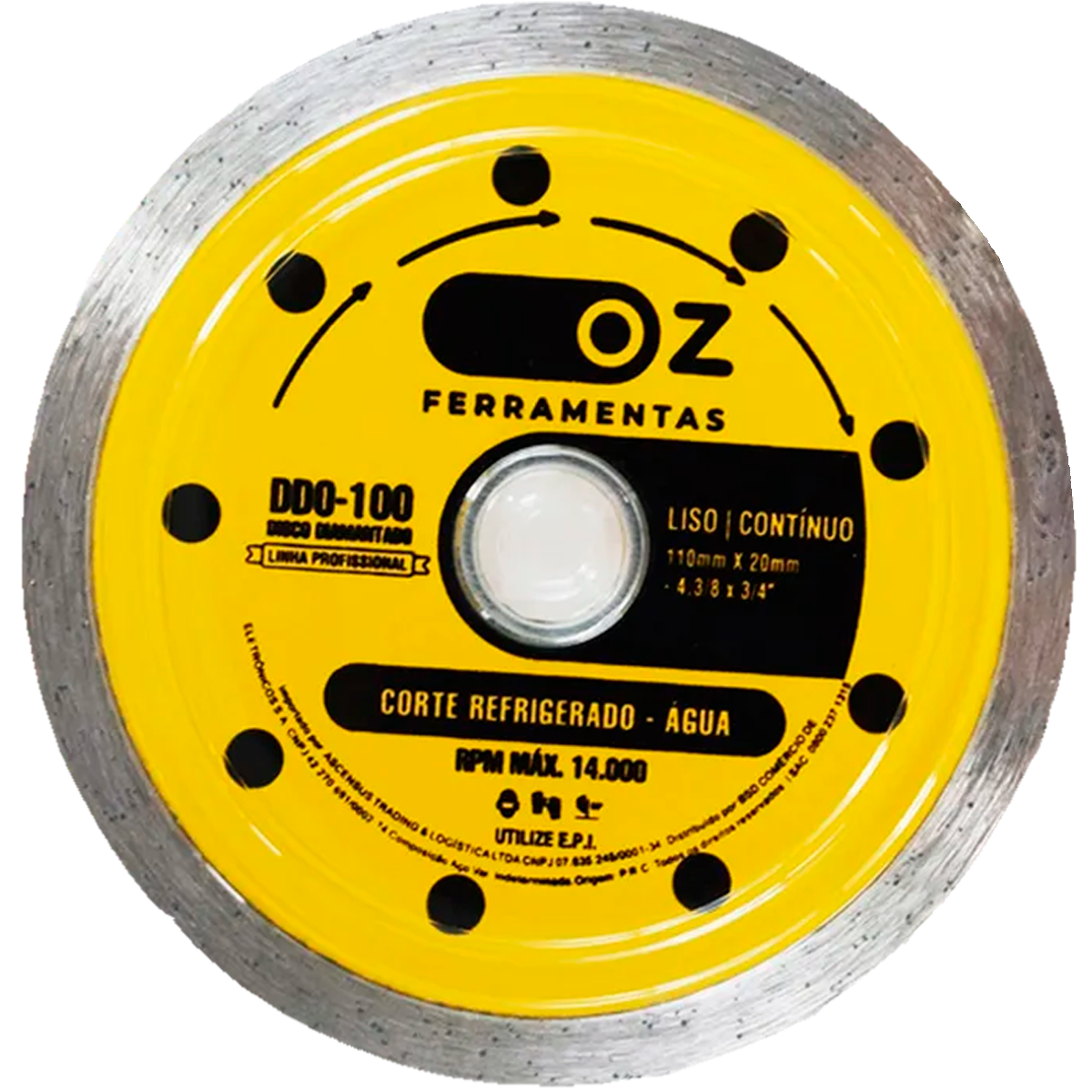 Imagem do produto DISCO DE CORTE DIAMANTADO CONTINUO 110MM KAEF