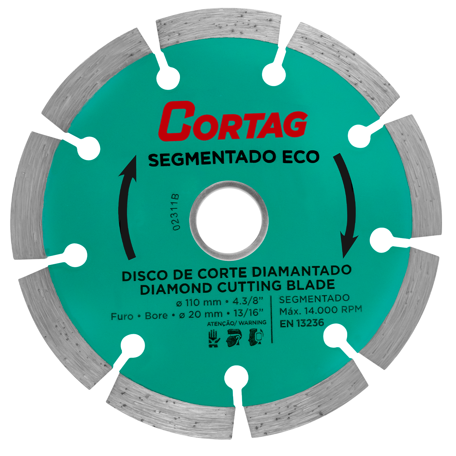 Imagem do produto DISCO DE CORTE DIAMANTADO SEGMENTADO 110MM KAEF