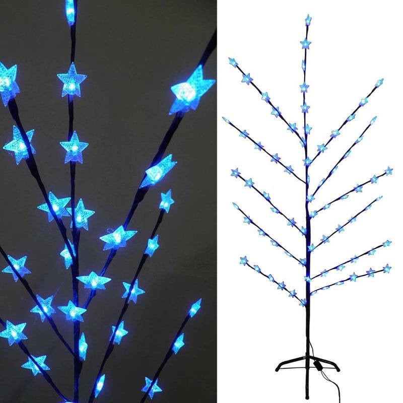 Imagem do produto ENFEITE ARVORE 1,5M C/84 ESTRELAS LED COLOR CBH