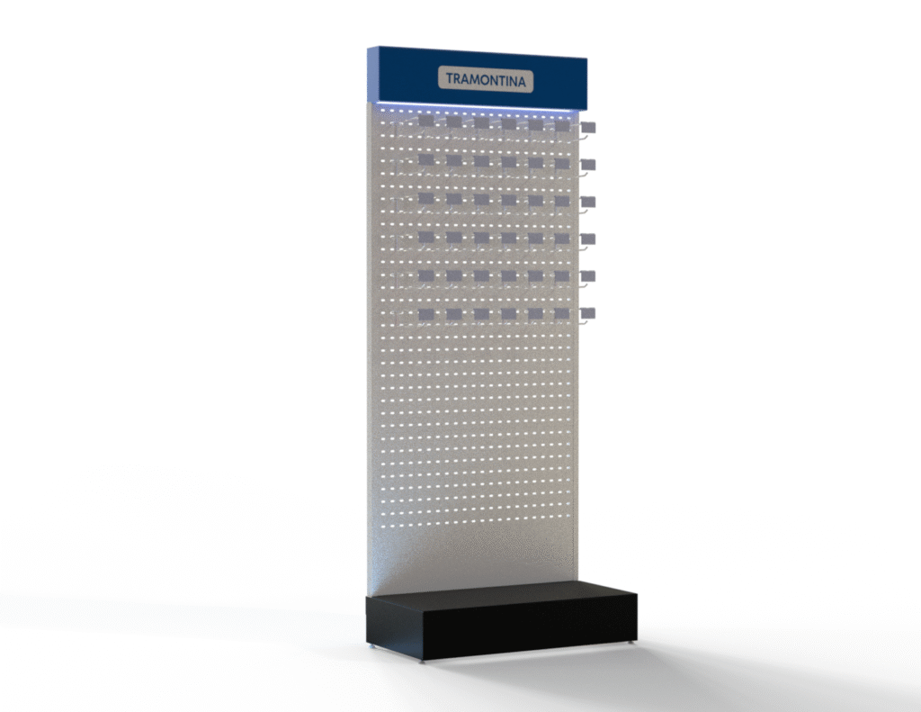 Imagem do produto EXPOSITOR METALICO COM BASE E CHAPA PERFURADA, TRAMONTINA