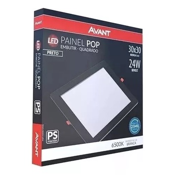 Imagem do produto PAINEL LED EMB QUAD 24W 3000K AM