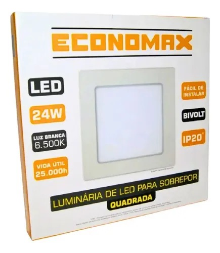 Imagem do produto PAINEL LED EMB QUAD 24W PLAY 6500K BLUMENAU