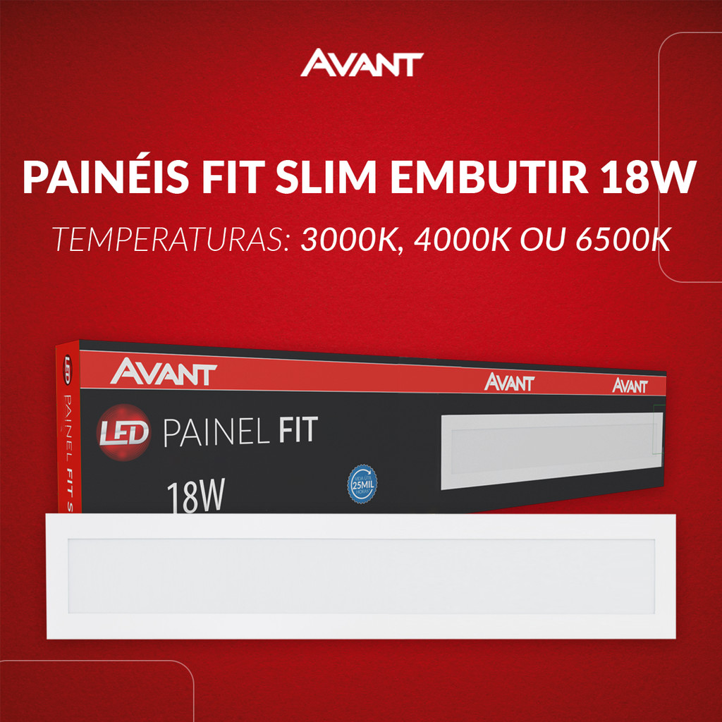 Imagem do produto PAINEL LED FIT 10X120CM BR 6500K BR