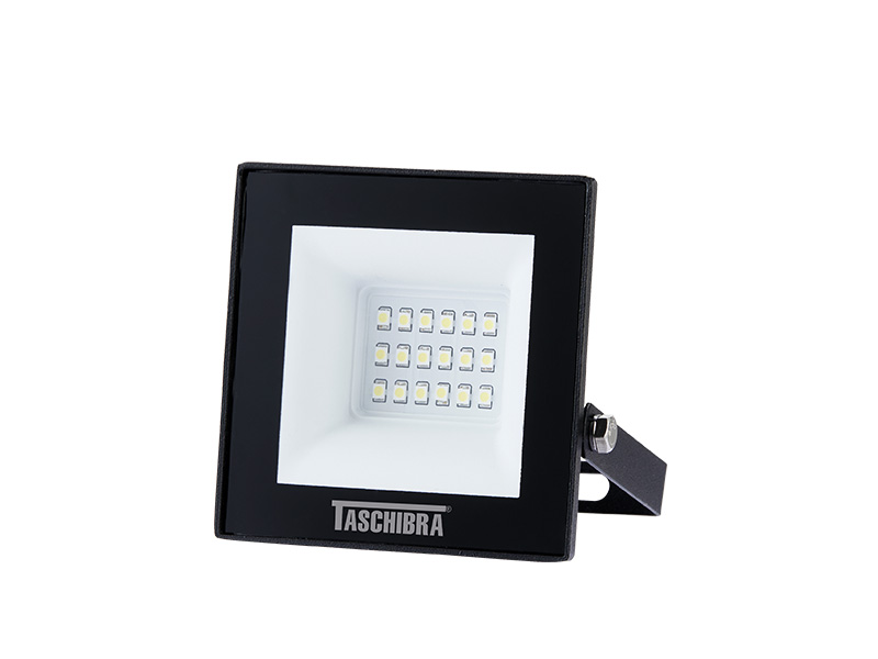 Imagem do produto REFLETOR LED 10W 3000K PRETO TASCHIBRA