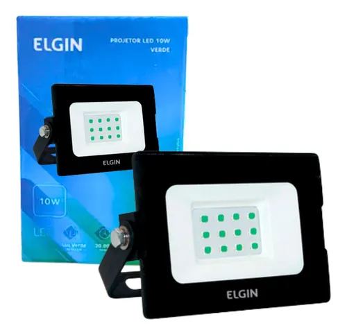 Imagem do produto REFLETOR LED 10W LUZ VERDE ELGIN