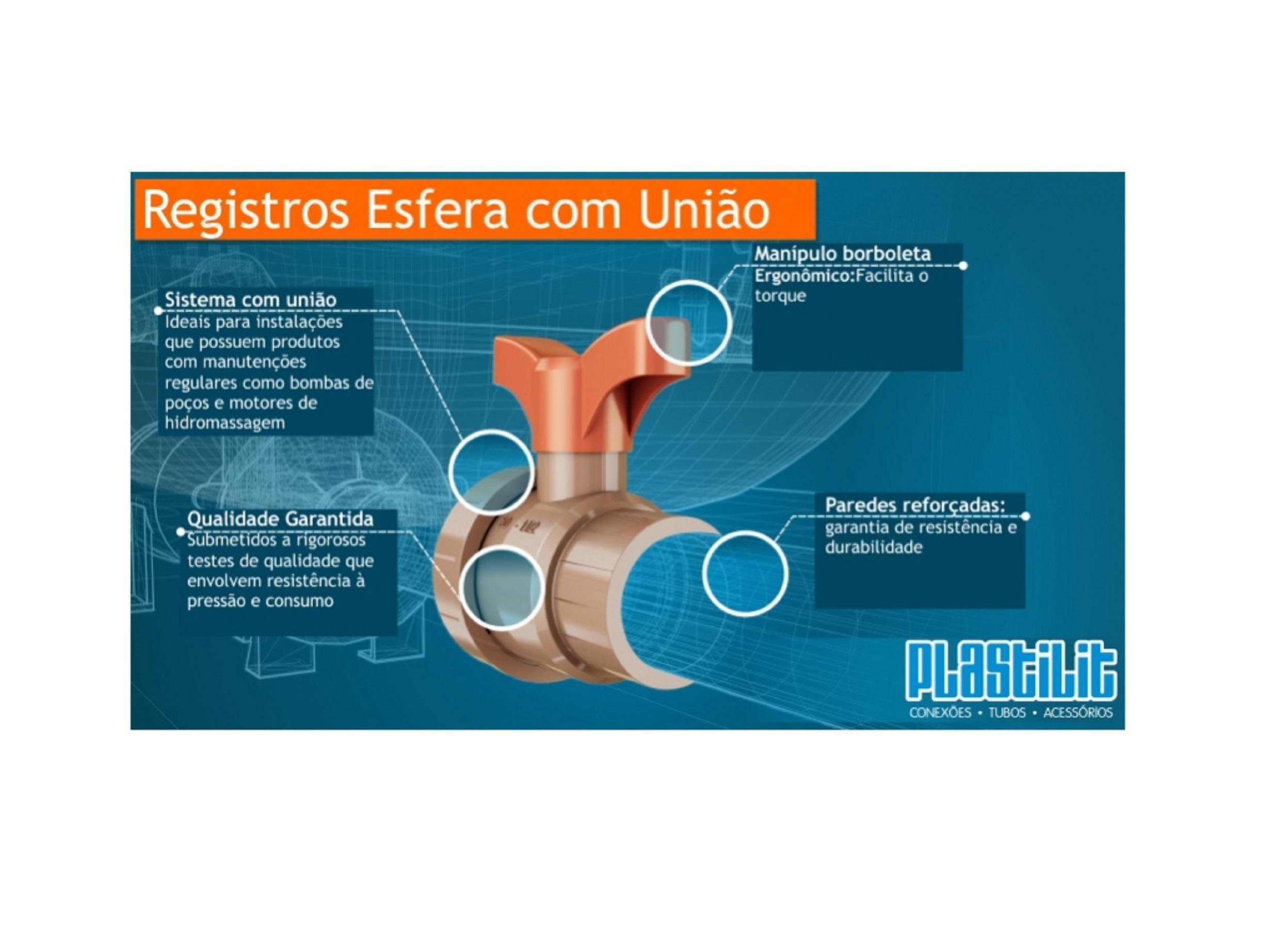 Imagem do produto REGISTRO ESFERA SOLD 50MM C/ UNIAO