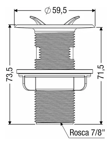 Imagem do produto VALVULA DE POLIP INOX P/ LAVAT 7235 CENSI