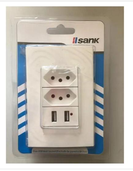 Imagem do produto INTERRUPTOR 2SEC PARAL + USB SANK
