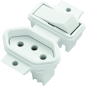 Imagem do produto INTERRUPTOR PARALELO 10A + TOMADA 2P+T 10A ZEFFIA