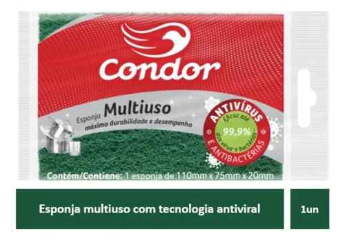 Imagem do produto ESPONJA DUPLA FACE MULTIUSO L4P3 CONDOR