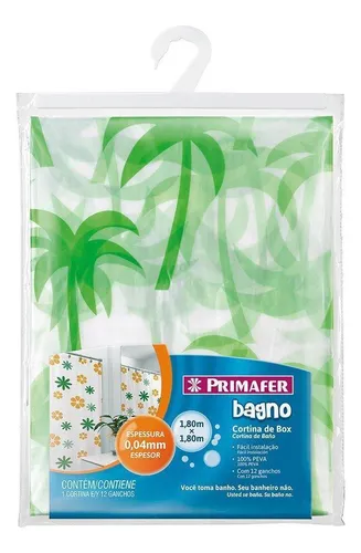 Imagem do produto CORTINA P/ BOX PVA BAGNO 12PC PR2701 PRIMAFER