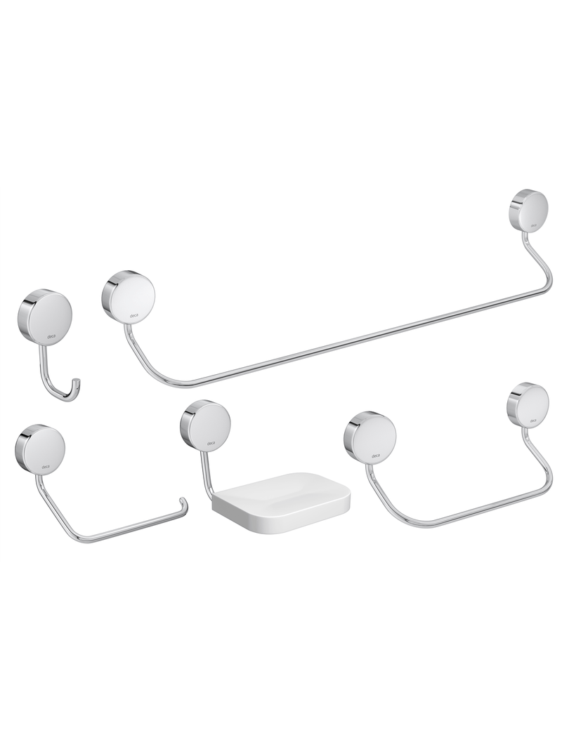 Imagem do produto KIT ACESSORIOS 5 PCS NET CR 2000.C01 DECA