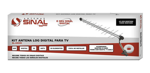 Imagem do produto ANTENA DIGITAL EXT 28 ELEM SL-2800 PLUS BRASFORMA