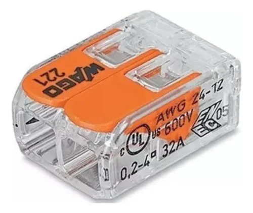 Imagem do produto CONECTOR EMENDA 2 FIOS 4MM UND WAGO