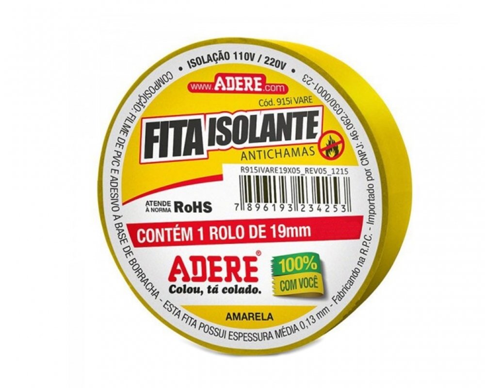 Imagem do produto FITA ISOLANTE AZUL 19X10M ADERE