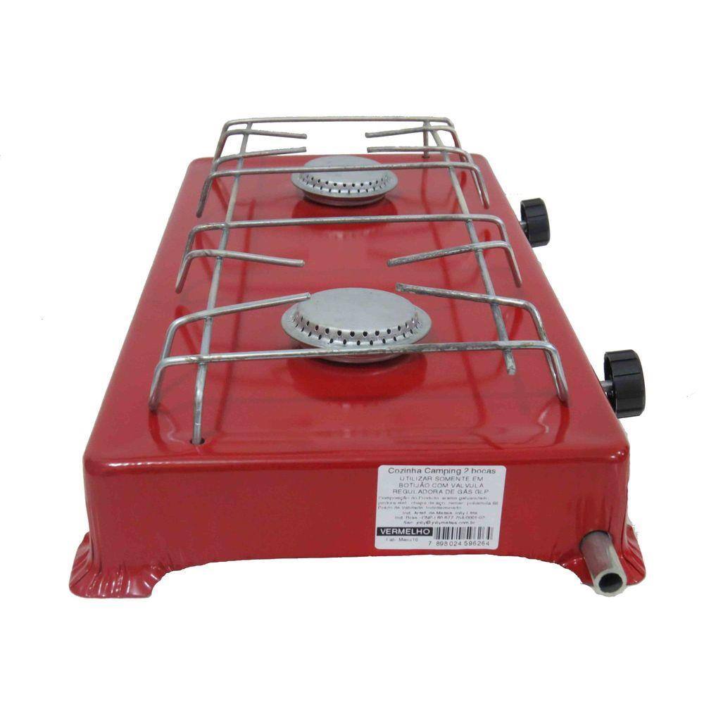 Imagem do produto FOGAO DE CAMPING 2 BOCAS SQU