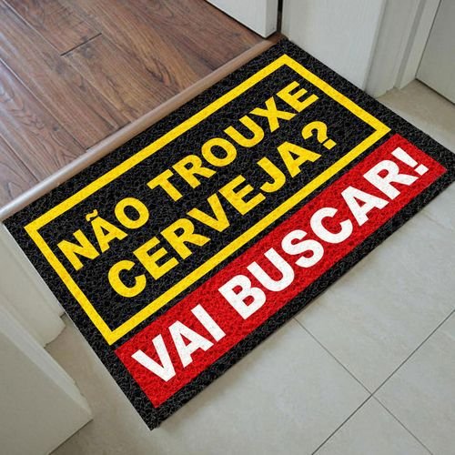Imagem do produto TAPETE CAPACHO NAO TROUXE CERVEJA 60X40 KAPAZI