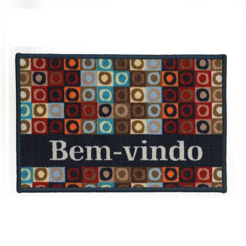 Imagem do produto TAPETE CLEANKASA 40CM X 60CM BEM VINDO CIRCULOS KAPAZI