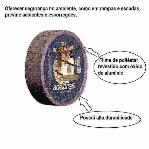 Imagem do produto FITA ANTIDERRAPANTE 50MMX20M PT ADELBRAS
