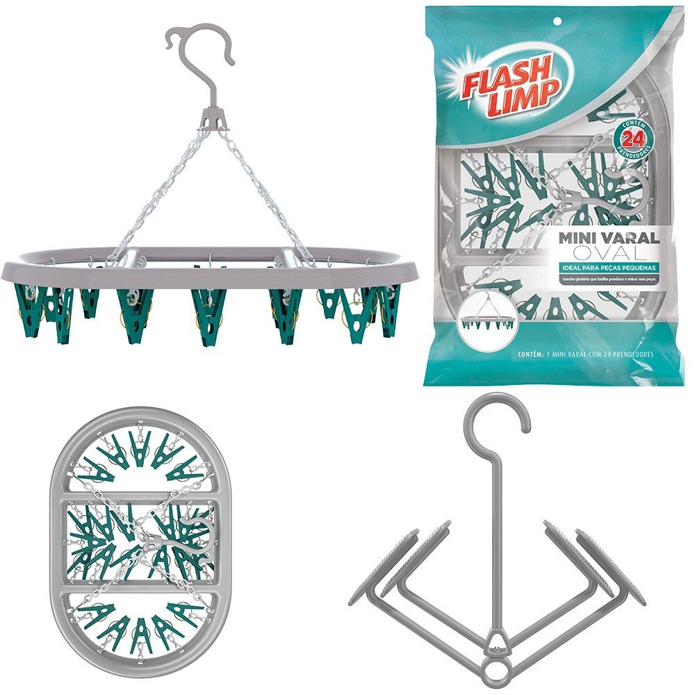 Imagem do produto MINI VARAL P/ CALCADOS CZ LAV6797 FLASH LIMPA