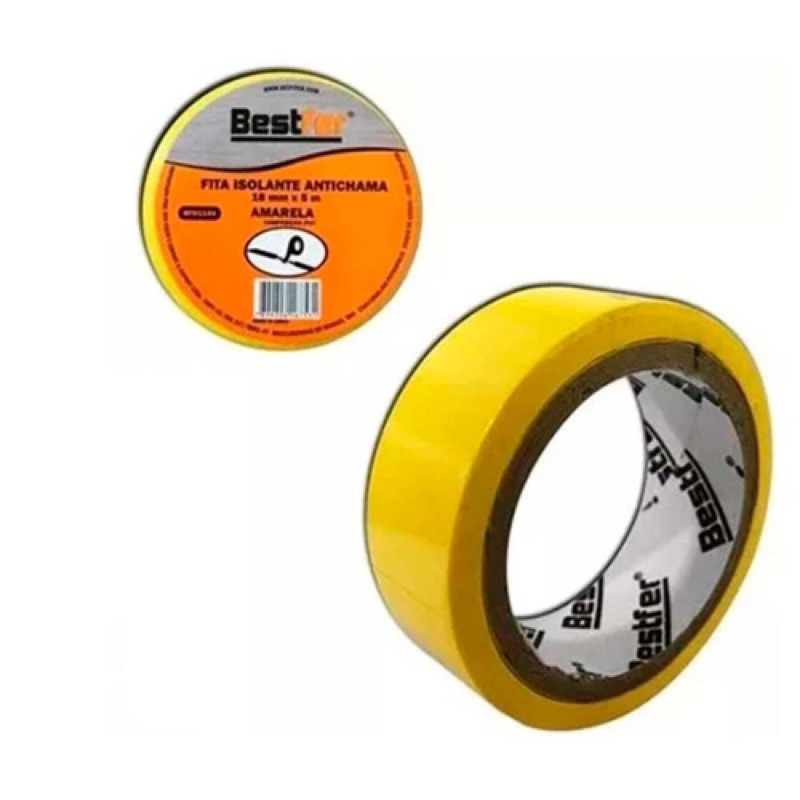 Imagem do produto FITA ISOLANTE AMARELA 18MMX5M ENERBRAS